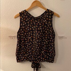 Love Culture Sheer Sleeveless Top